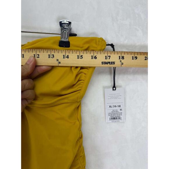 Shade & Shore Women's Asymmetric Twist One Piece Swimsuit Sz XL - Picture 9 of 9